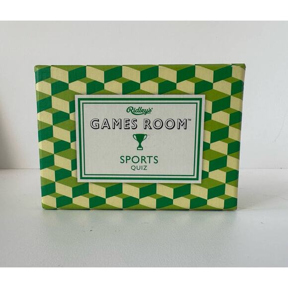 Ridley's Other - Game Room Sports Quiz Trivia Card Set, 2017, Ridley's